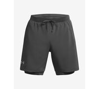 Under Armour Launch 7" 2-in-1 Shorts Dark Grey - S