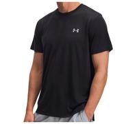 Under Armour Men's Launch Camo Short Sleeve, Soft and Lightweight Men's T-Shirt with Side-Vent Hem, Comfortable Gym Top for Workouts,Black / / Reflective,LG