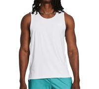 Under Armour Launch Elite Mens Running Vest White Run Sleeveless Tank Top