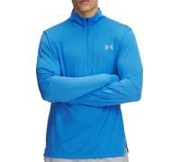 Under Armour Launch Mens Running Top Blue Long Sleeve Half Zip Run Lightweight