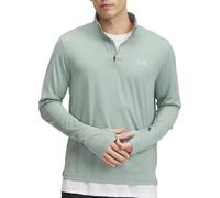 Under Armour Launch Mens Running Top Green Long Sleeve Half Zip Run Lightweight