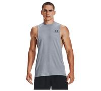 Under Armour UA Left Chest Cut Off Tank - Steel Light Heather / / Black - 3XL