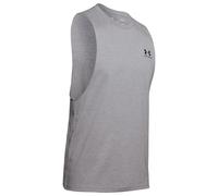 Under Armour Left Chest Cut Off Sleeveless T-shirt Grey XL Men