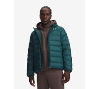 Under Armour Legend Down Hooded Jacket - Arden Green/White