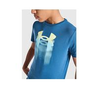 Under Armour Logo Blur T-Shirt Junior - Blue 8-9Y