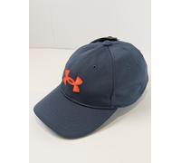 Under Armour Boys' Blitzing Cap Adjustable, (044) Downpour Gray / / Fire, One Size