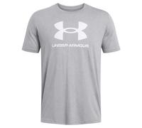 Under Armour Logo T-Shirt - Steel Light Heather/White