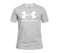 Under Armour Logo T-Shirt - Steel Light Heather/White