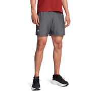 Under Armour male Launch 7in Heather Stretch Running Shorts - Charcoal Mix, Charcoal Mix