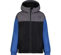 Under Armour Manataug Windbreaker Kids Rain Jacket Boys/Girls, 12 Years-13 Years, Blue/Black