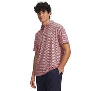 Under Armour Matchplay Printed Polo Pink/Navy/White - 4XL Size: 4XL