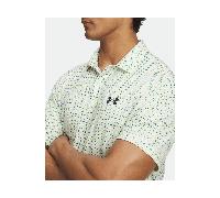 Under Armour Matchplay Printed Polo White/Green/Academy - L Size: Larg
