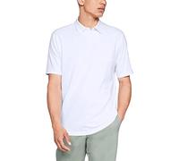 Under Armour Men CC Scramble Polo - White/Overcast Gray/ (100), Small