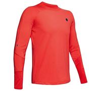 Under Armour Men Coldgear Rush Mock Long-Sleeve Shirt - Martian Red//Black (646), Large