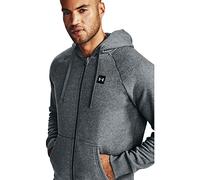 Under Armour Mens Rival Fleece Full-Zip Hoodie Size: Medium, Colour: Grey