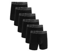 UNDER ARMOUR Men’s Boxer Briefs 6-Pack Performance Cotton, Dark Blue/Grey/Black