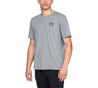 Under Armour Men Sportstyle Left Chest short sleeved, Grey (Steel Light Heather/036), X-Large High