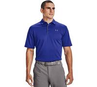 Under Armour Men's Tech Polo Shirt – Lightweight, Breathable Short-Sleeve – Blue Medium