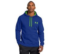 Under Armour Men UA Rival Cotton Hoodie, Breathable Running Hoodie Made of Lightweight Material, Hooded Jumper with Practical Kangaroo Pocket Blue