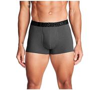 Under Armour Men's 3-Pack Performance Cotton Boxer Brief, 3" Inseam, All-Day Comfort & Ultra-Soft, Castlerock Heather - Core, L