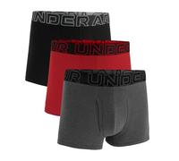 Under Armour Men's 3-Pack Performance Cotton Boxer Brief, 3" Inseam - Breathable, Moisture Wicking, Soft Touch, All-Day Comfort, Castlerock, XL