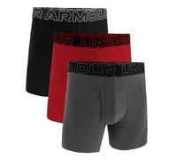 Under Armour Men's 3-pack Performance Cotton Boxer Brief, 6" Inseam, All-day Comfort & Ultra-soft Boxer Briefs (pack of 3)
