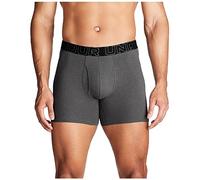 Under Armour Men's 3-Pack Performance Cotton Boxer Brief, 6" Inseam, All-Day Comfort & Ultra-Soft, Castlerock Heather - Core, XS