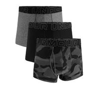 Under Armour Men's 3-Pack Performance Tech Boxer Brief, 3" Inseam - Breathable, Moisture Wicking, Soft Touch, All-Day Comfort, Black/Grey/Camo, M
