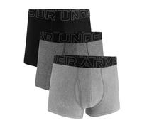 Under Armour Men's 3-Pack Performance Tech Boxer Brief, 3" Inseam - Breathable, Moisture Wicking, Soft Touch, All-Day Comfort, Steel, 4XL