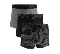 Under Armour Men's 3-Pack Performance Tech Boxer Brief, 3" Inseam - Breathable, Moisture Wicking, Soft Touch, All-Day Comfort, Black/Grey/Camo, L