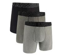 Under Armour Men's 3-Pack Performance Tech Boxer Brief, 6" Inseam - Breathable, Moisture Wicking, Soft Touch, All-Day Comfort