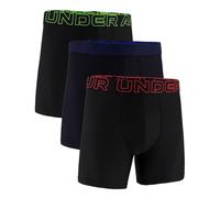 Under Armour Mens Performance Tech 6 inch 3 Pack Boxer Briefs Black L