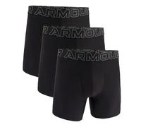 Under Armour Boxerjock Performance Tech 6" Inseam - Breathable Moisture-Wicking 3-Pack Black M
