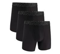 Under Armour Men's 3-Pack Performance Tech Mesh Boxer Brief, 6" Inseam - Breathable, Moisture Wicking, Soft Touch, All-Day Comfort, Black, L
