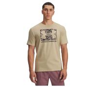 Under Armour Men's ABC Camo Boxed Logo Short Sleeve, Fast-Drying Men's T-Shirt, Comfortable Activewear Top for Training, Athletics and Casual Wear,Field Khaki / / Timberwolf Taupe,XXL