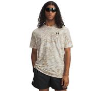 Under Armour Men's ABC Camo Short Sleeve, Fast-Drying Men's T-Shirt, Comfortable Activewear Top for Training, Athletics and Casual Wear,Stone / / Black,LG