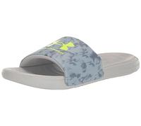 Under Armour Men's Ansa Graphic Fixed Strap Slide Sandal, (411) Harbor Blue/Harbor Blue/Lime Surge, 8 UK