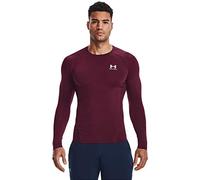 Under Armour Men's Armour HeatGear Compression Long-Sleeve T-Shirt, Maroon (609)/White, 3X-Large