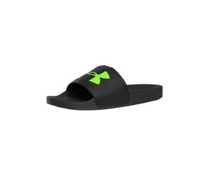 Under Armour Men's ARMR Sliders, Black/Hyper Green, 11 UK
