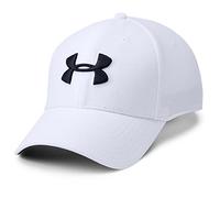 Under Armour Men's Baseball Cap UA Blitzing 3.0, Comfortable Snapback for Men with Built-In Sweatband, Breathable Cap for Men, White / Steel / Black (100), L-XL