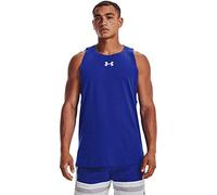 Under Armour Mens Baseline Tank Top Royal Blue/White XL