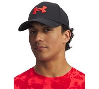 Under Armour Men's Blitzing Cap Stretch Fit Hat, (005) Black / / Racer Red, L-XL