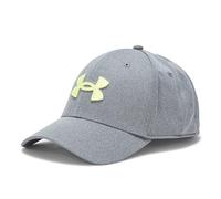 Under Armour Men's Blitzing Cap Stretch Fit, (025) Castlerock / / Sonic Yellow, XL-XXL