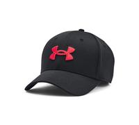 Under Armour Men's Blitzing Cap Stretch Fit Hat, (004) Black/Red, L/XL