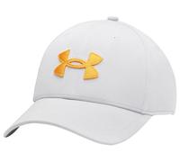 Under Armour Men's Blitzing Cap Stretch Fit Hat, (014) Halo Gray / / Squad Orange, L-XL