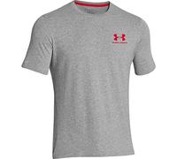 Under Armour Men's CC Lock-Up T-Shirt - True Grey Heather/Red, XX-Large