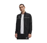 Under Armour Men's Challenger Track Jacket, Light and Breathable Sports Coat for Men, Fast-Drying Track Jacket for Football, Running and Outdoor Pursuits,Black / / White,MD
