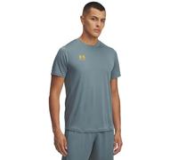 Under Armour Men's Challenger Train Short Sleeve, Lightweight and Quick-Drying Sports Top, Men's T-Shirt for Training, Gym and Casual Wear,Jasper Blue / / Squad Orange,SM