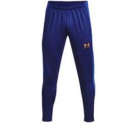 Under Armour Men's Challenger Training Pant, Stretchy and Lightweight Men's Tracksuit Bottoms. Comfortable Joggers for Training and Athletics,Washed Navy / / High Vis Yellow,LG