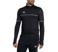 Under Armour Men's Challenger Training Quarter Zip, Tough, Lightweight and Breathable Tracksuit Top for Sports and Athletics, Men's Quarter-Zip Top with Thumbholes,Black / / White,MD
